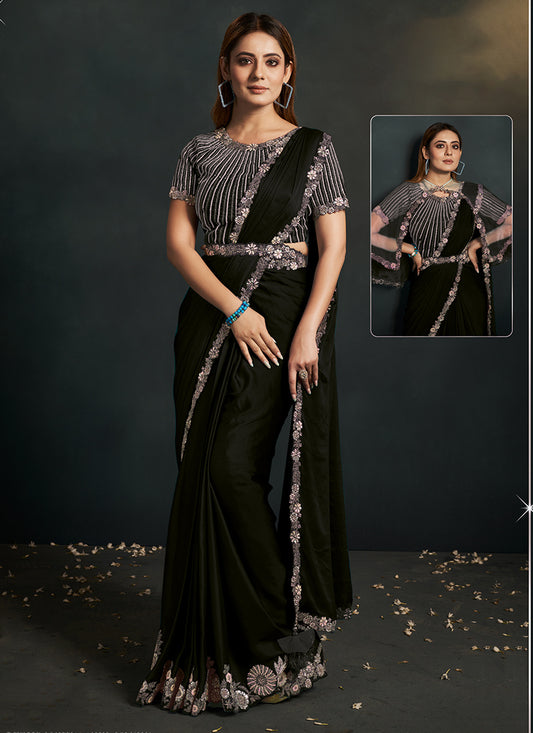 10012 - Saree (ready stitched  - wrap and wear)