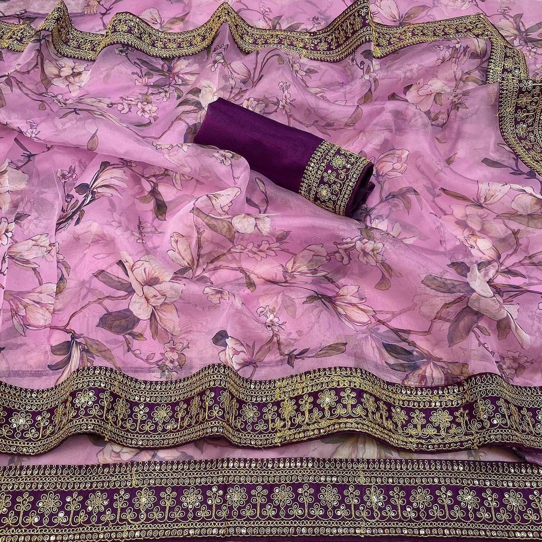 1461 - Organza Silk Saree